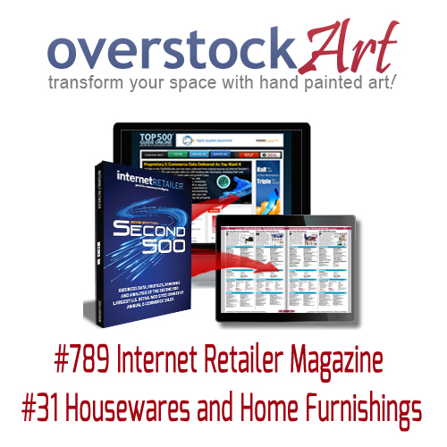 overstockArt.com Named in Retailer's Second 500 for Third Consecutive Year