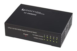 L-com's LC-SW805G (5-port version) Front