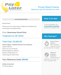 Pay4Later Healthcare Finance
