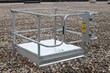 The roof hatch railing includes a self-closing safety gate for a passive safety system that closes automatically - photo