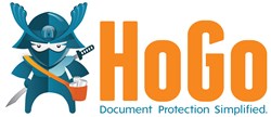 HoGo logo with tag line, Document Protection Simplified