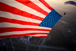 Team Fastrax, Skydive, American Flag