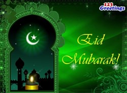 Eid ul-Fitr Cards, Free Eid ul-Fitr eCards, Greeting Cards, Eid Mubarak, Eid -ul-fitr 2013, Eid wishes, eid cards, belated eid ul-fitr greetings | 123 Greetings