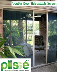 Double Door Retractable Screen by Plisse