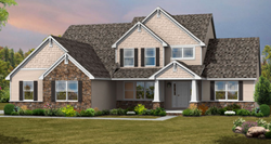 Covington Craftsman style home by custom home builder Wayne Homes