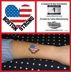 Temporary tattoos can be used to promote nonprofit causes.