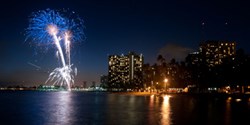 Waikiki Ocean Club Friday Night Fireworks