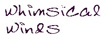 Whimsical Winds Wind Chimes Logo