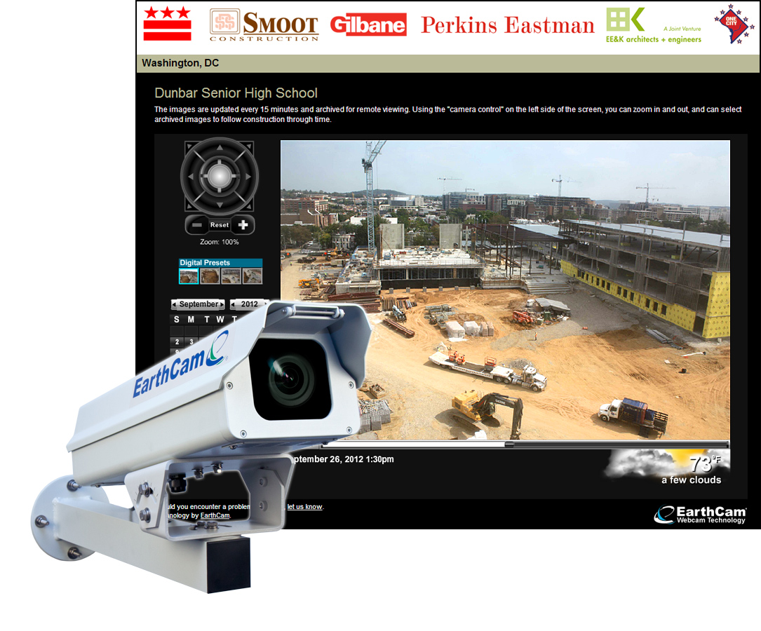 EarthCam Debuts Construction Camera TimeLapse for New Dunbar High School