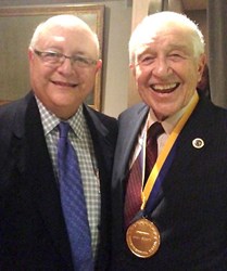 UC President Mark Yudoff and Claremont Graduate University's Jack Scott