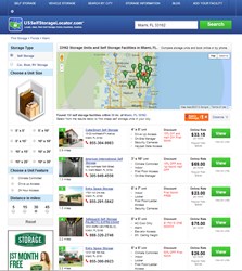 USSelfStorageLocator Results Page