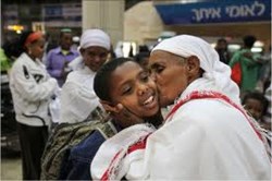 ethiopian gondar israel jewish jews jerusalem aliyah greetings agency dove completing operation wings flight bring journey last set hallmark immigrant