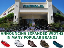Narrow and Wide width shoes at Footwear etc.