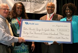 WellCare presents a donation to the Florida Alliance of the Boys & Girls Clubs that will be used to improve the health and wellbeing of children across Florida.