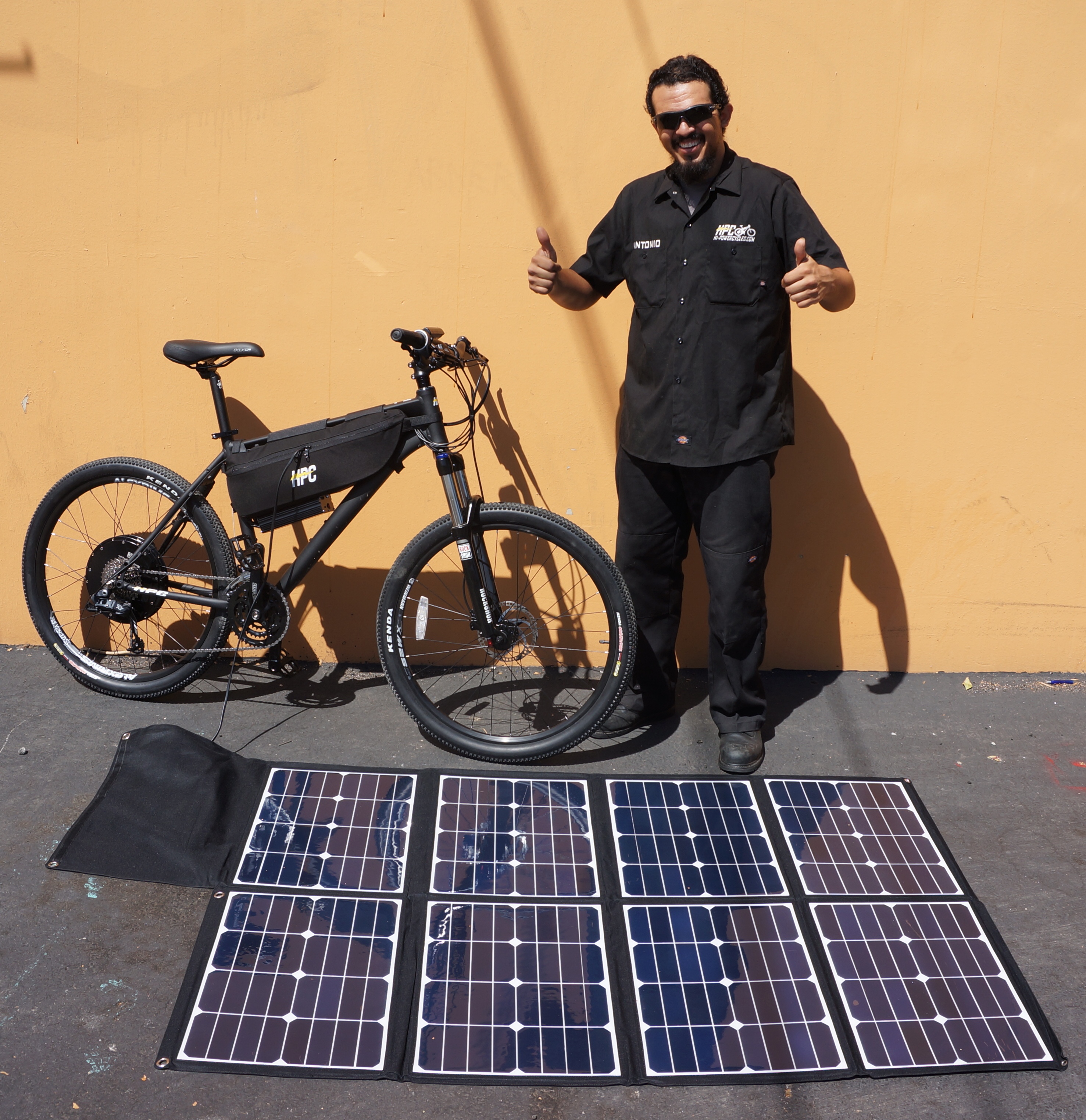 electric bike company solar panel