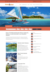 A screenshot of the new visitmarshallislands.com website