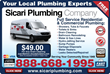 Call 888-668-1995 for the Best La Canada Plumber: Sicari Plumbing