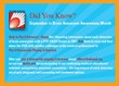 September is National Brain Aneurysm Awareness Month