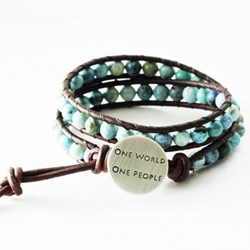 One World One People Bracelet by Metalmorphis Jewelry