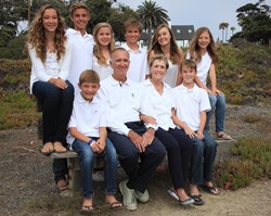 Image: Dan and Mary McSweeney with the children they are sending to SuperCamp 2014