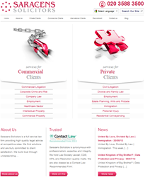 Saracens Solicitors New Website