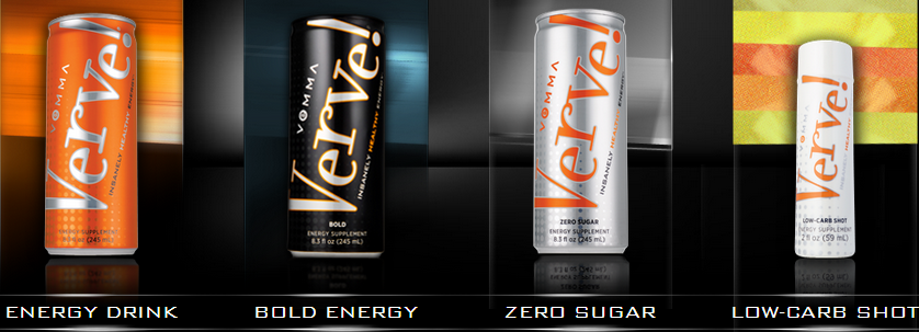 The Vemma energy drink product line consists of 4 healthy energ.