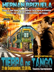 Tierra de Tango poster for San Juan, Argentna premiere - version 1