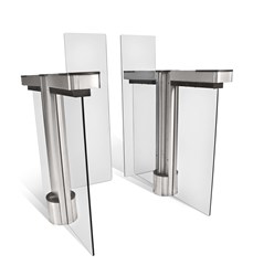 Fastlane Glassgate 300 optical turnstile for advanced lobby security