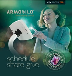 Armodilo iPad Kiosk / Tablet Display Stand In Use