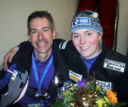 US Ski Team Dr. James Lubowitz with Olympic Gold Medalist Lindsey Vonn