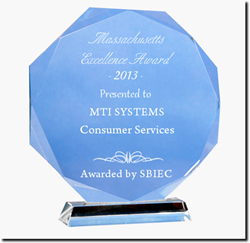 SBIEC Award Presented to MTI Systems