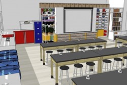 Arlington Science Focus School, science classroom renovation Location: Arlington, Virginia, United States