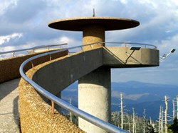 View of Clingmans Dome observation tower