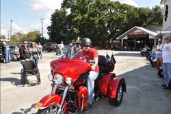 Wounded Warrior Trades In Wheelchair for Harley