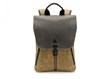 The Staad BackPack—waxed canvas with chocolate-brown leather