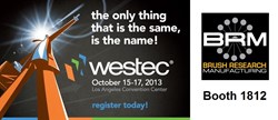 Visit BRM in Booth 1812 at WESTEC 2013