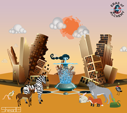This is the first promotional wallpaper that sheado.net has posted for their game Eras of Alchemy
