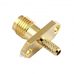 SMA Female Crimp Rectangle Flange For RG316 RF Connector