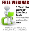 Contractor Webinar Series Shares Sales Tech Secrets