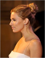 Sienna Miller in Adonis Rose Earrings