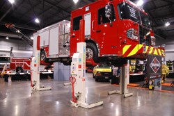 Stertil-Koni EARTHLIFT, now with lifting capacity of 18,500 lbs. per column