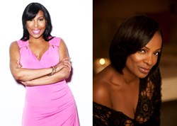 Ebony Steele and Vanessa Bell Calloway co-host the Hairfinity breast cancer awareness campaign.