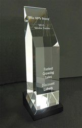 The UPS Store award for Fastest Growing Sales to Discount Labels