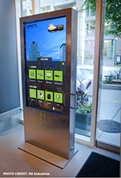 Interactive digital signage application for hospitality