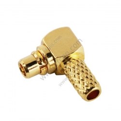 MMCX Male Right Angle Crimp For RG316 - RF Connector