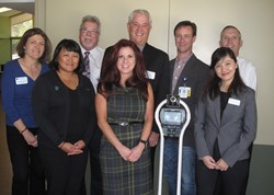 Left to right backrow (Dr. Ellen Brown, Medical Director, Pathways; Marc Argabright, Executive Director, Grant Cuesta; John Young, Director Business Development & Sales, Pathways; Brad Miller, IT Director, Pathways; Dr. Stephen Nichols, Facility Medical Director.