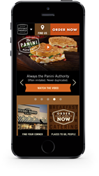 Corner Bakery Cafe's new website is responsive, so that users can view content seamlessly across devices, including smartphones, tablets and desktop.