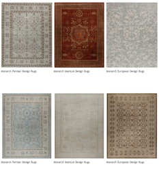6 of Caravan's Monarch Design Rugs