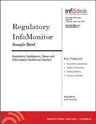 Regulatory InfoMonitor Sample Brief