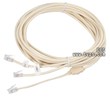 2-Line Deluxe Hard Molded RJ11 Telephone Splitter
